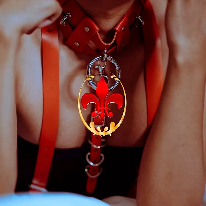 Red role-play prop detail