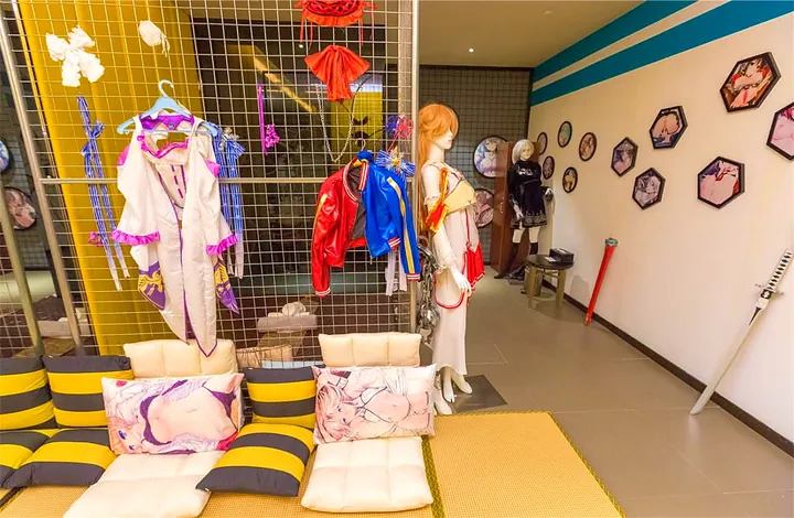 コスプレ衣装展示ルーム