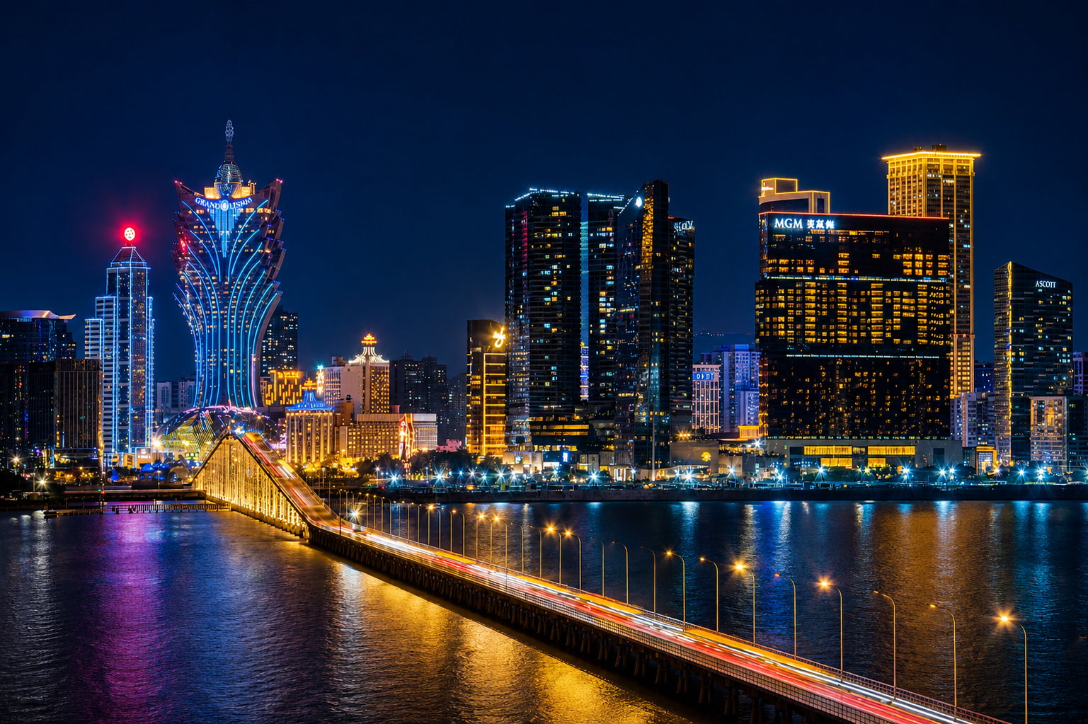 澳門桑拿 VIP 禮賓服務 — 路氹賭場夜景・豪華專車接送