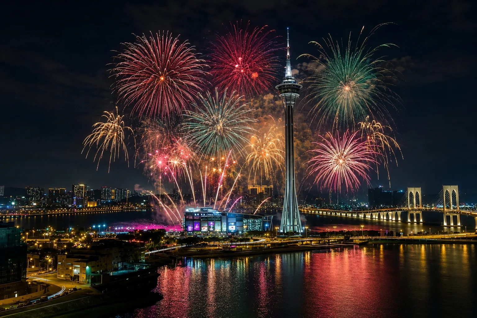 旅客專屬澳門桑拿禮賓服務 — 澳門旅遊塔煙花夜景